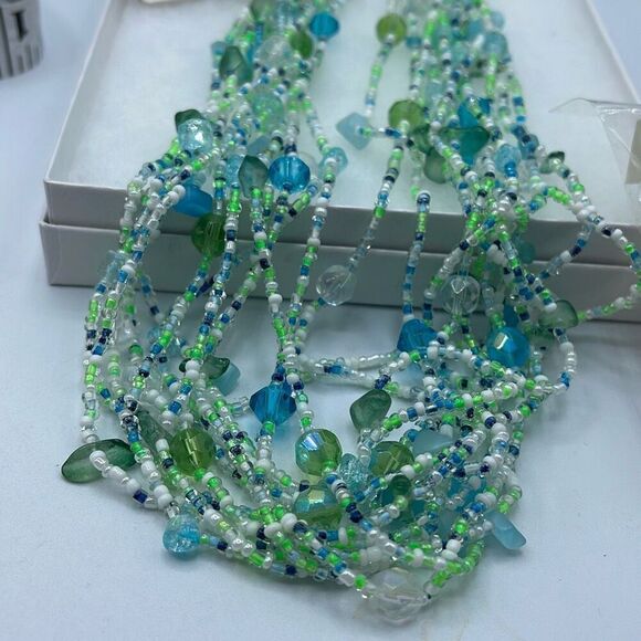 NWT Calypso Studio’s Ocean Carnival necklace & earrings. - Picture 2 of 8